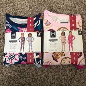 Member's Mark Girls' Pajama Set - Pink and Navy